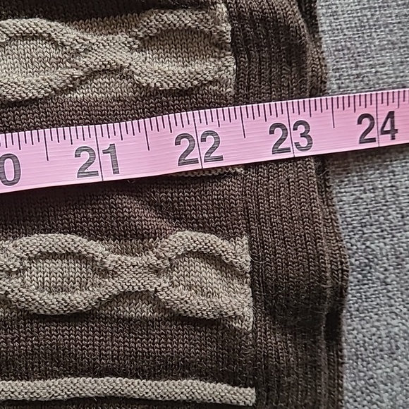 Y2K mossimo wool blend midi skirt‎ Two toned browns designs size Small - Picture 13 of 16